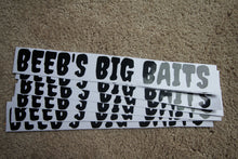 Load image into Gallery viewer, BEEB’S BIG BAITS BOAT DECAL
